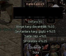 +9 ATEŞ SALDIRI HIZI ŞEYTAN ELİT SURA KASKI