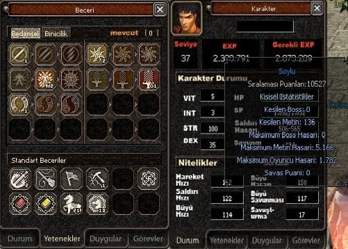 37 LEVEL VADİ CANAVARI 4,9-5K HASARLI HAVA G AT 21 ASKER