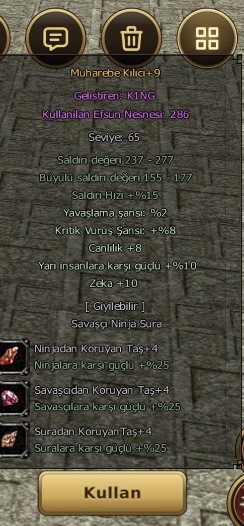 Muharebe +9 SURALIK ELİT EFSUN