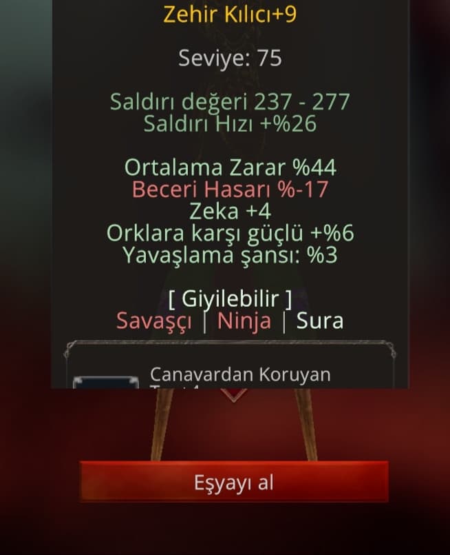 +9 ZEHİR 44 ORT 4 ZEKA