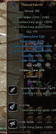 +20 +9 TAŞLI ÖLÜMCÜL PALA