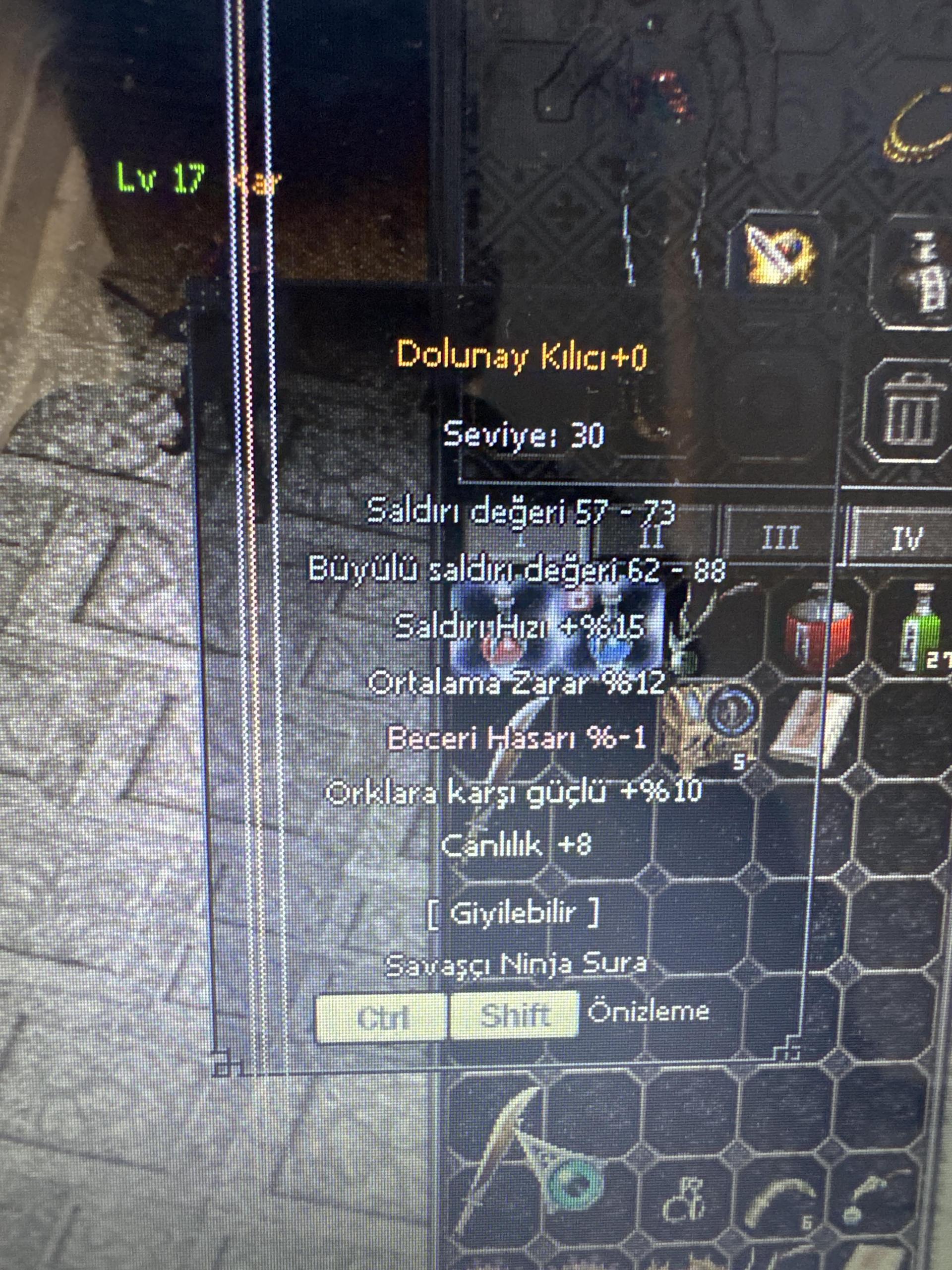 +0 dolu düz 4 efsun aktifim