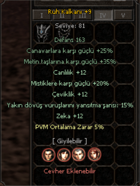 +9 PVM'Lİ RUH SET SATILIR EFSUNLU