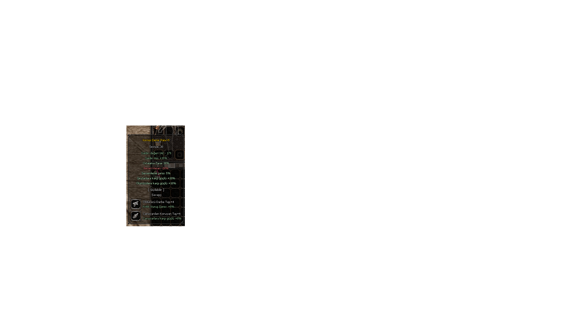 38 ort kdp +9 4 taşlı