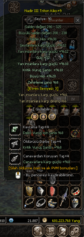 25T TRİTON KADİM KİN RUH İTEMLER DÖNÜŞÜM BİLEZİK KASK