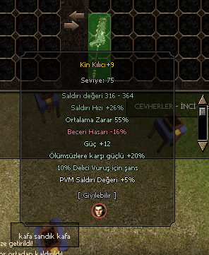 KİN KILICI +9