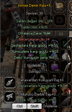 75 LVL BEDENSEL ELİT KDP Lİ