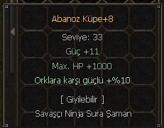 +8 ABANOZ KÜPE ANINDA TESLİM