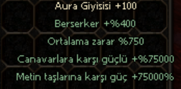 +100 AURA GİYSİSİ