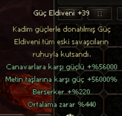 +39 güç eldiveni