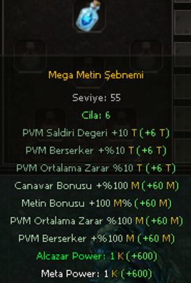 MEGA İTEMLERİ SATILIR