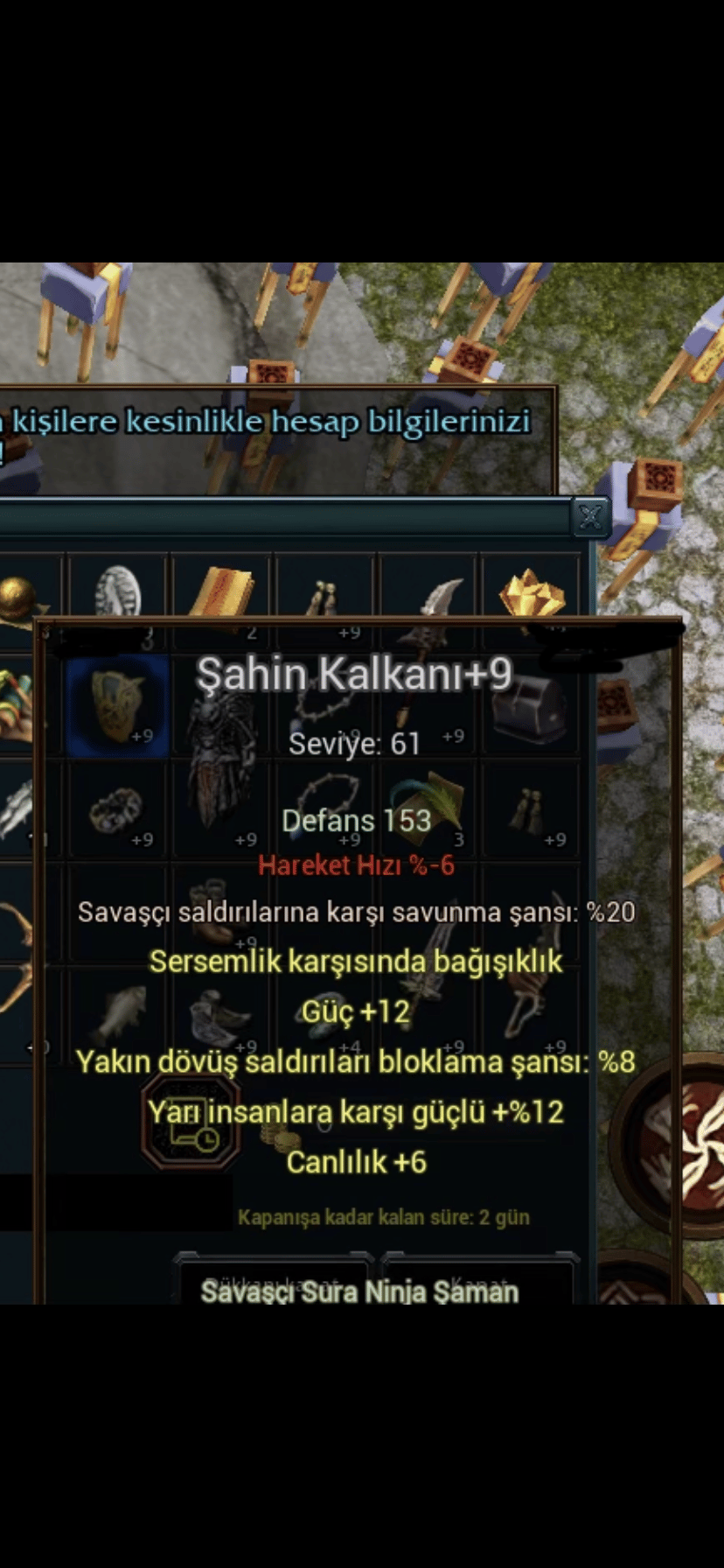 Elit şahın kalkan