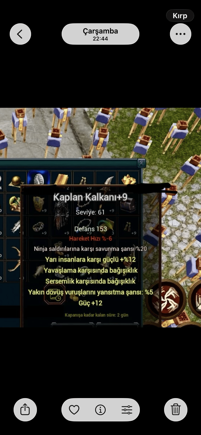 Elit kaplan kalkan satış