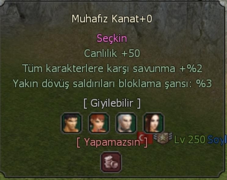 MUHAFIZ KANAT YAZMA ÇEK UYGUN