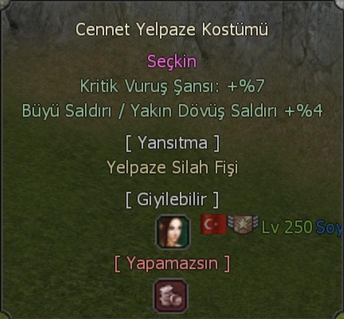 SEÇKİN YELPAZE UYGUN YAZMA ÇEK