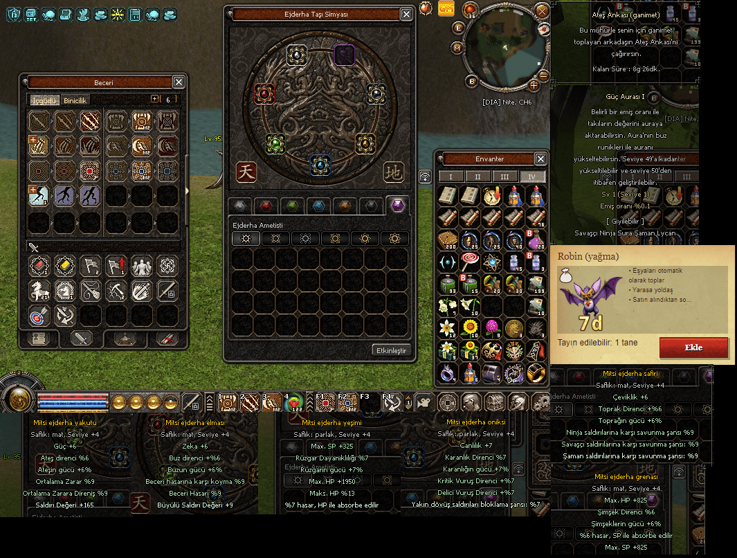 95 Lycan 6-6 Mitsi set + 99 Saman + 5 ID Bol icerik