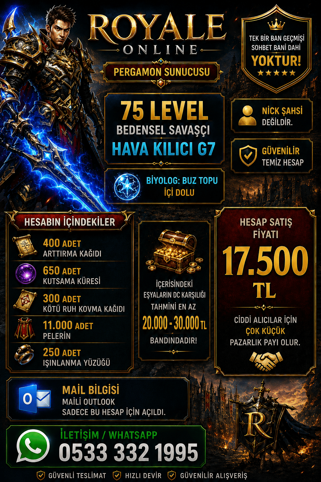 75 LEVEL HAVA G7 GÖRSELE BAK