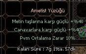 Ametist Yüzüğü 40-40-10