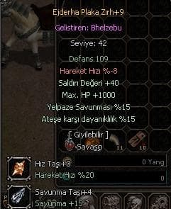 +9 Ejderha plaka Doyumluk