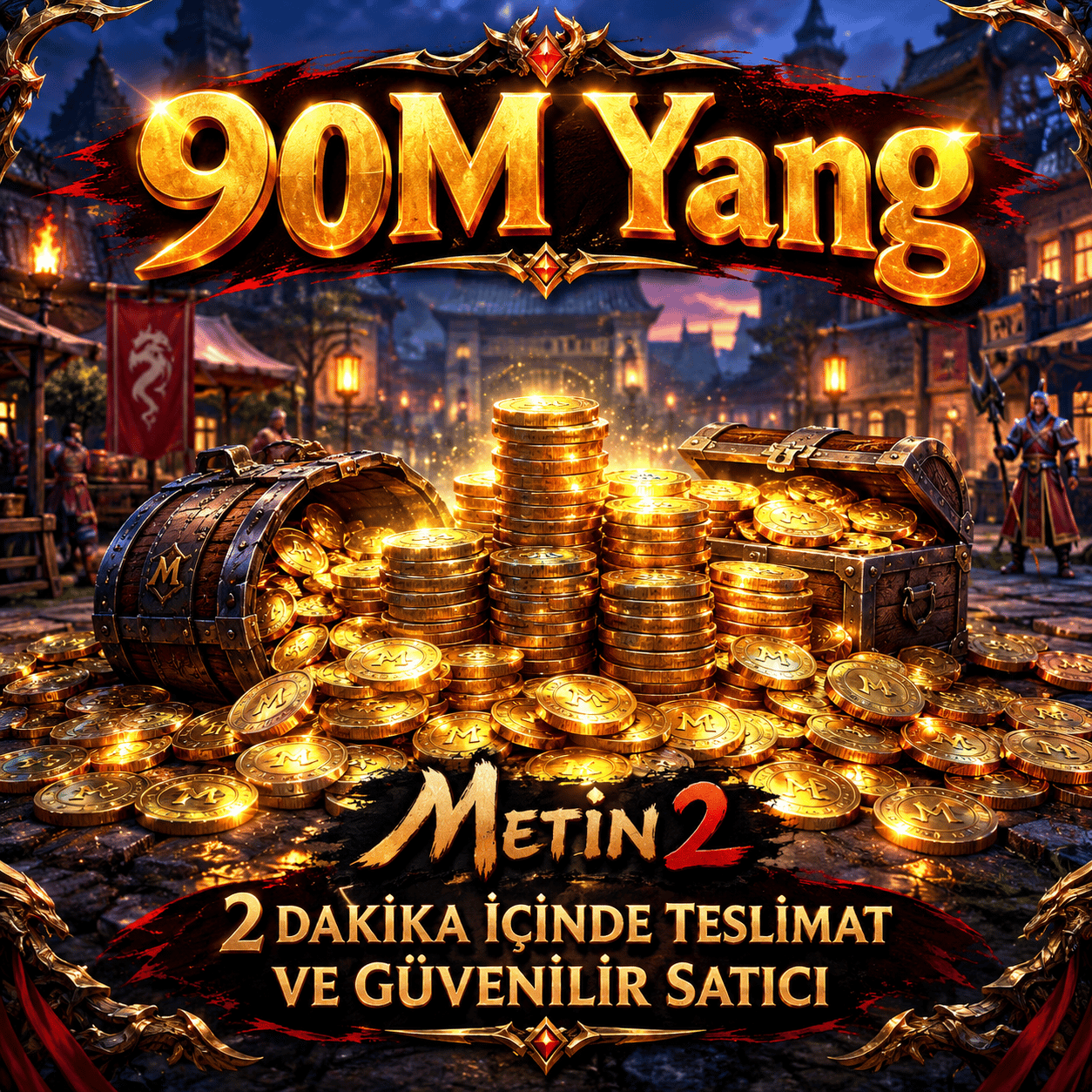 90 M Yang 1620 TL | 1M = 18TL | En Uygun Fiyat | Anında Teslimat