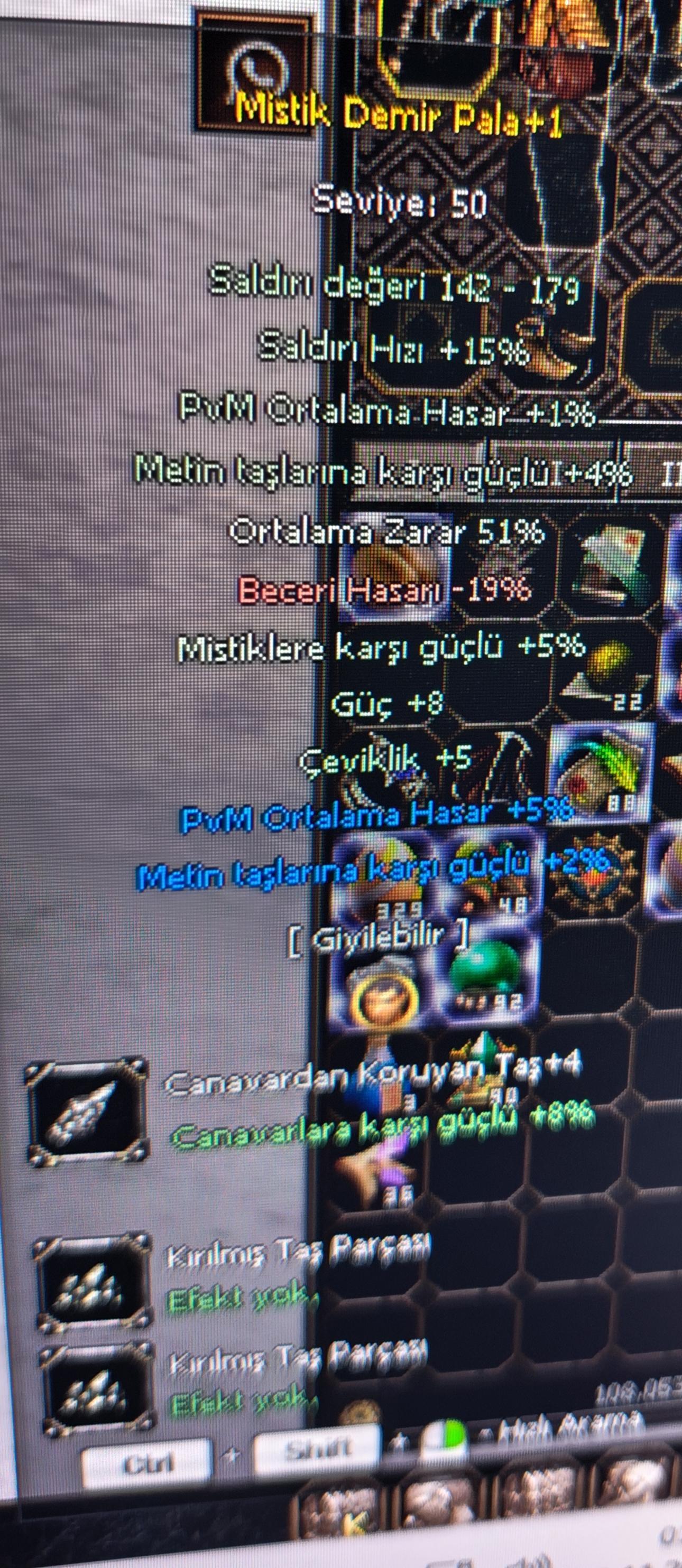 Mistik kırmızi demir pala 51 ört