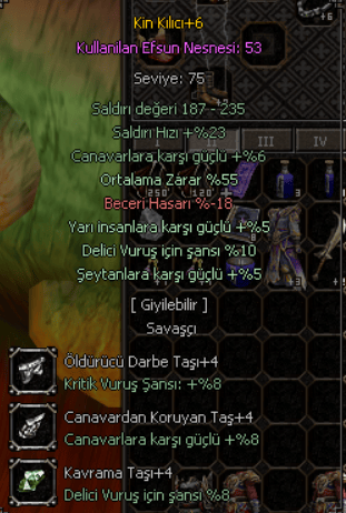 55 ORT 5 YARI 10 DELİCİ KİN KILICI