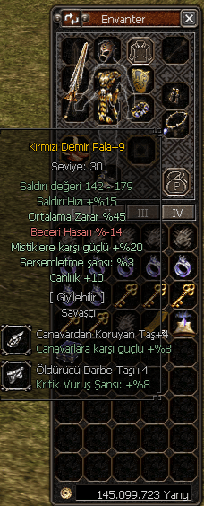 67 LEVEL BEDO CANAVAR P CEZA 0 BİYO BİTİK