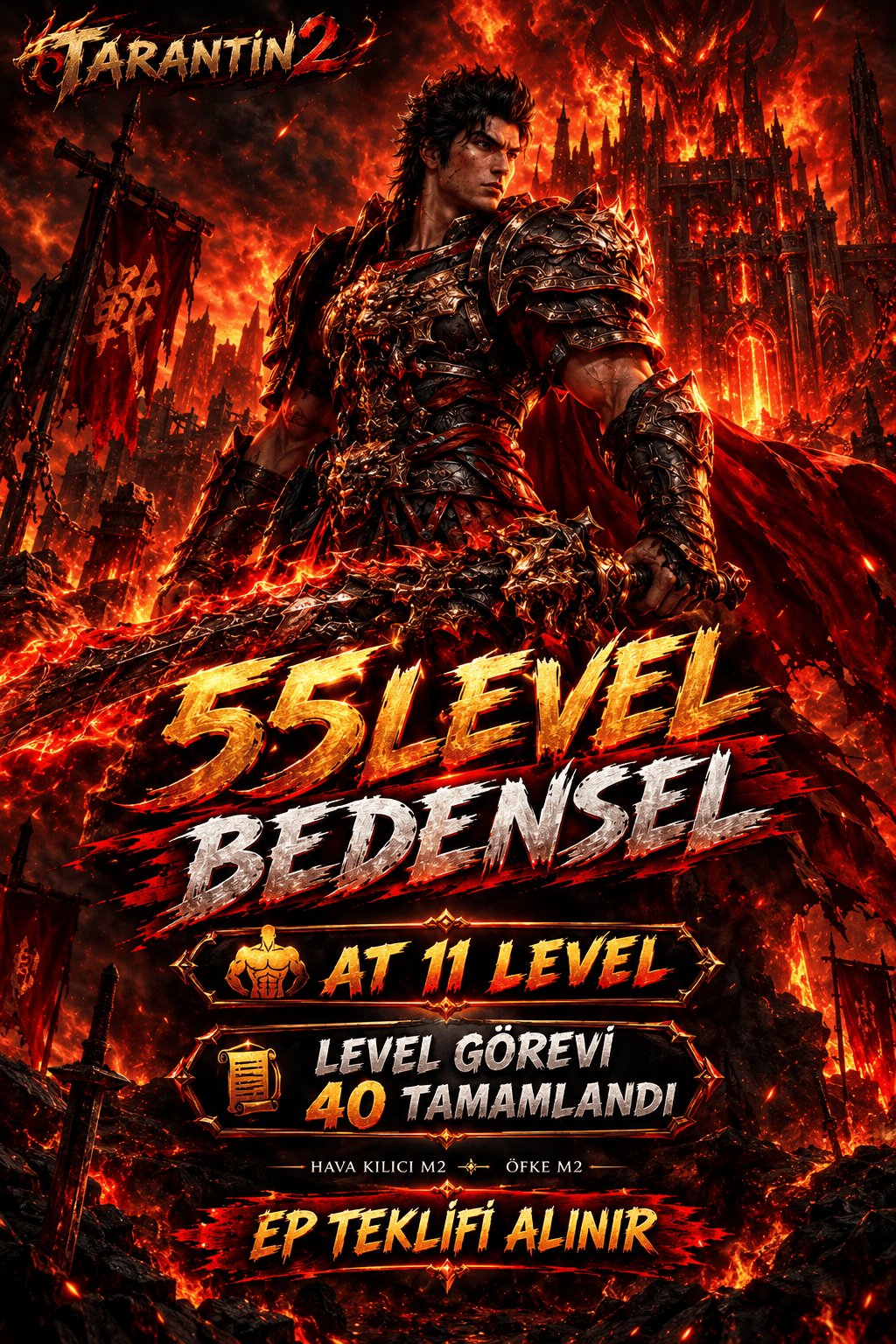 55 LEVEL BEDENSEL EP TEKLİFİ VER