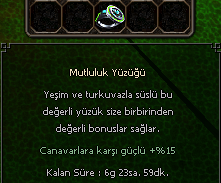 7 GÜNLÜK 15 CANAVAR MUTLULUK YÜZÜĞÜ