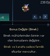 5 ADET BONUS DEĞİŞTİR BİNEK