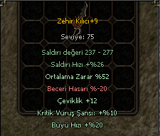 2 ADET +9 52 ORT  ZEHİR KILICI