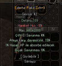 +9 42 ZIRHI 15 ATEŞ 2K HP
