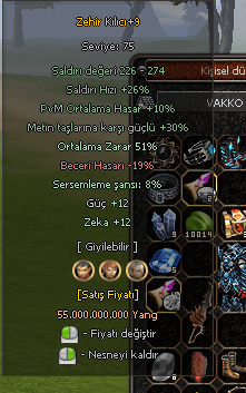 +9 zehir kılıcı elit satılık