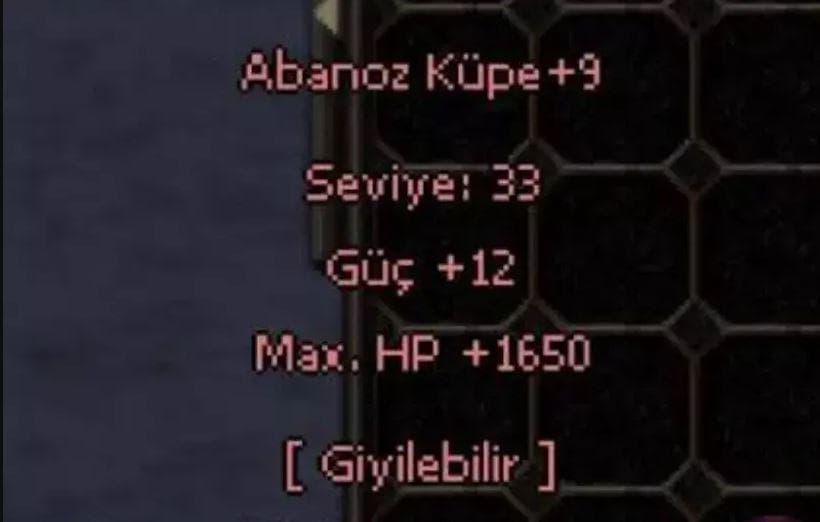 +9 ABANOZ KÜPE