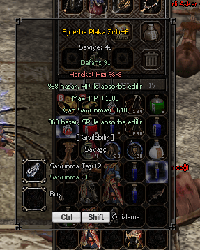 +6 Ejderha Plaka Zırhı