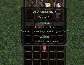 +8 Aslan Ağzı Kalkanı