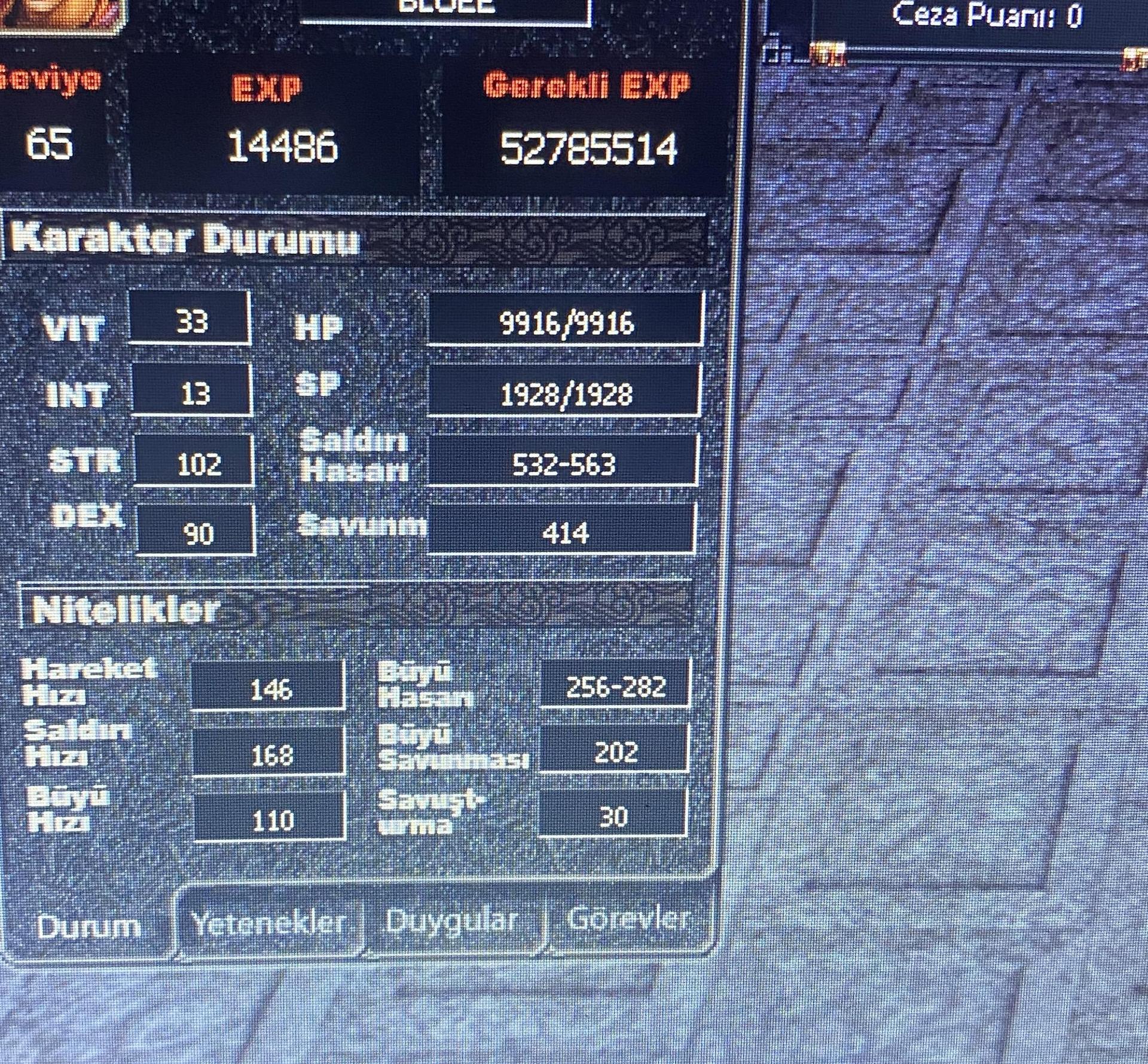 65 level bedo