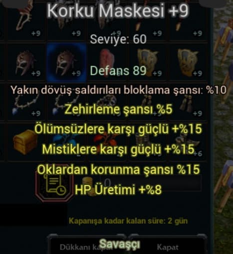 AZOLUK KORKU MASKE