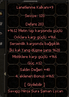 Lanetlenme Kalkanı Metinli +9 Kelepir