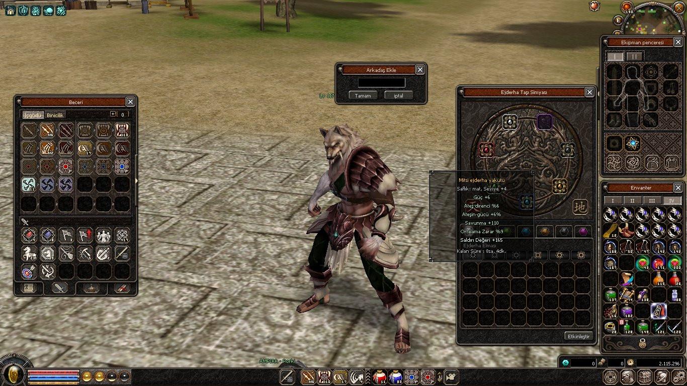 RUBY charonda 117lvl mitsi setli lycan auralı
