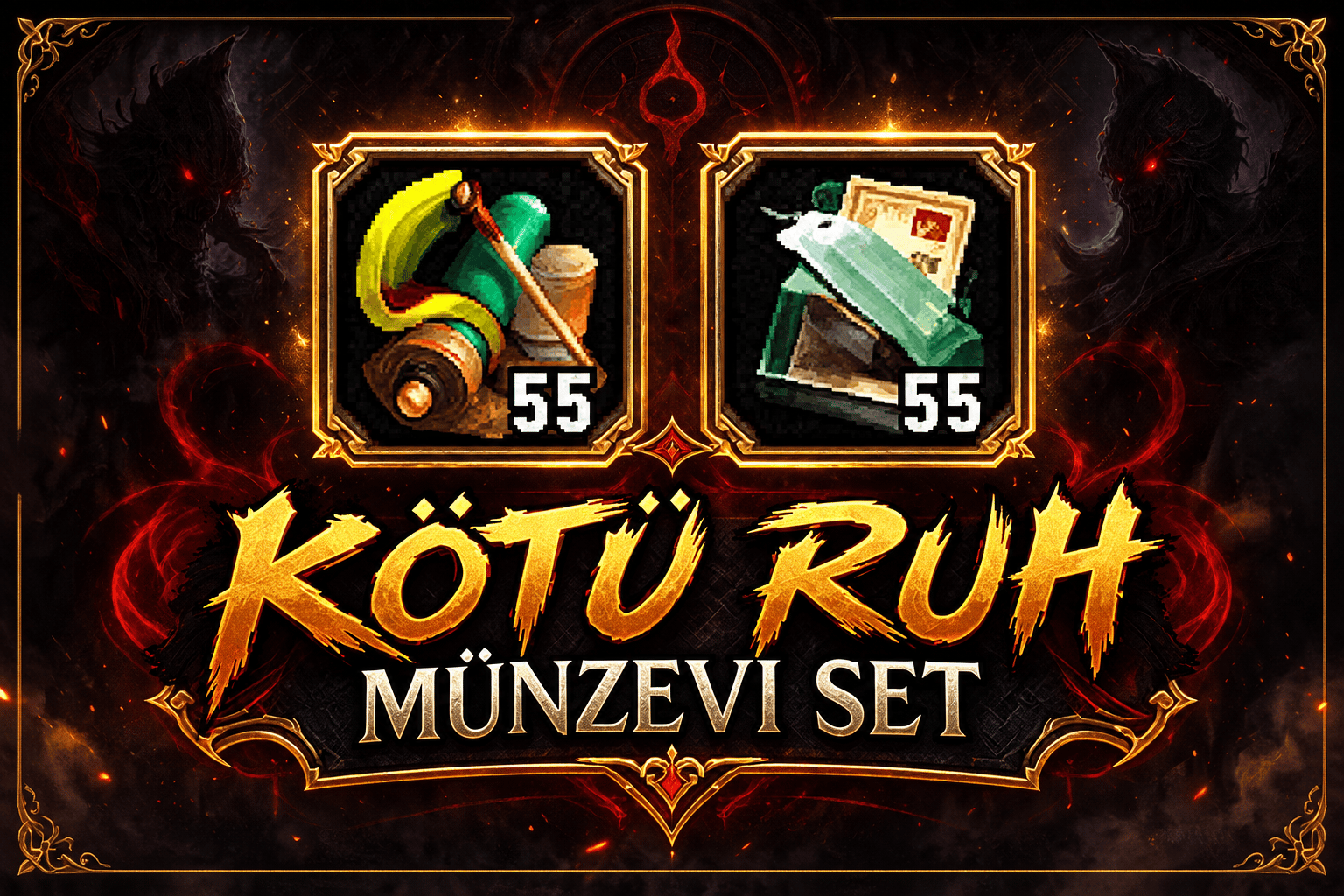 KÖTÜ RUH MÜNZEVİ SET 230 TL (STOK VAR)