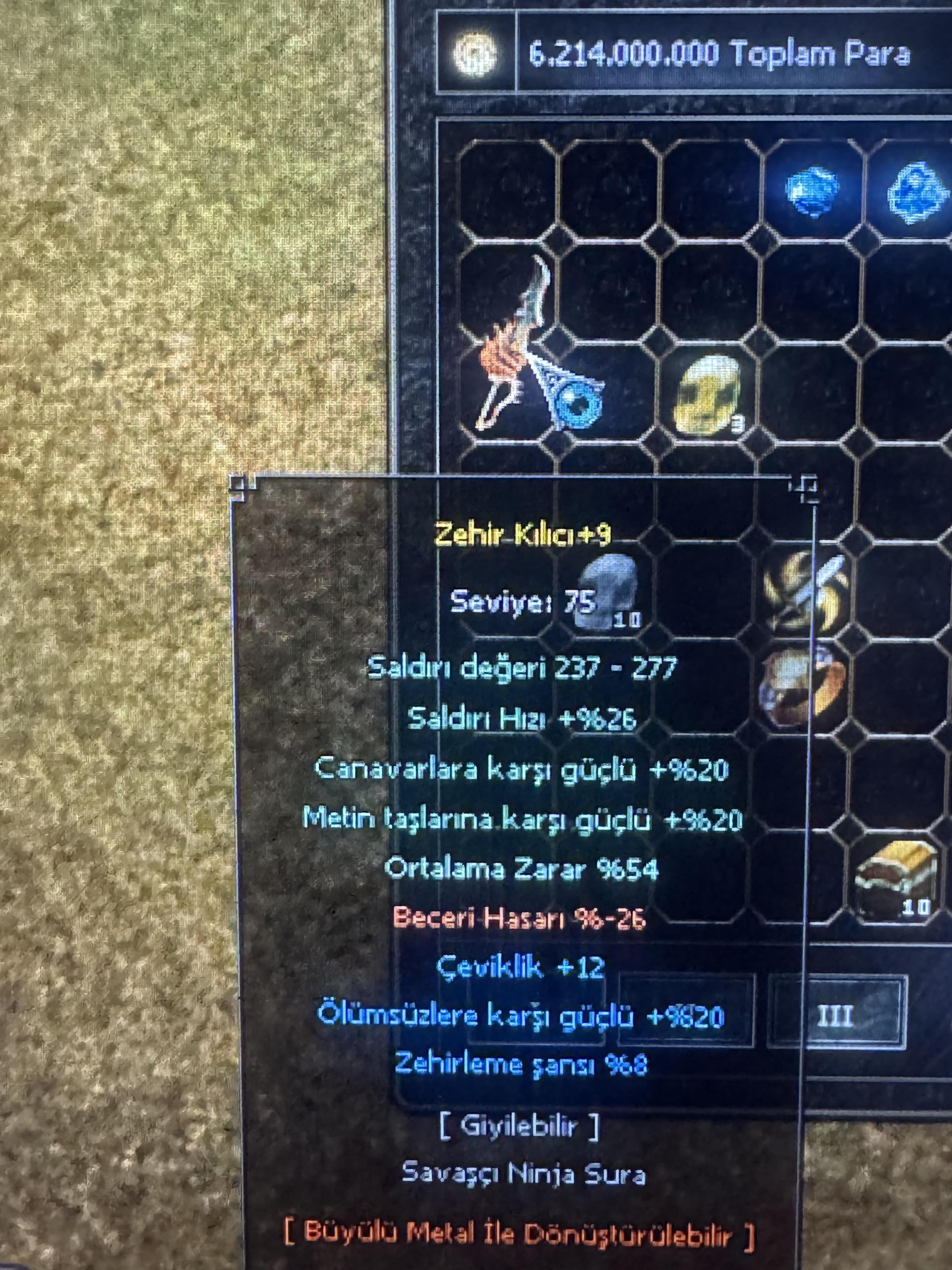 +9 hazır zehir