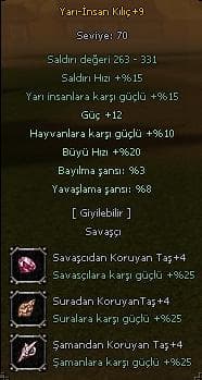 75 LEVEL ZIHINSEL 9 YARI - 9 ZEHIR HAZIR İTEMLİ