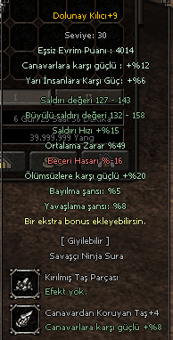 +9 49 Ort 20 Ölümsüz Evrimli dolunay