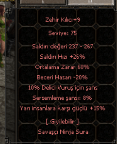 60 ORT ZEHİR YARI DELİCİ