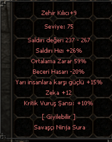 59 ORT YARI KRİT ZEHİR