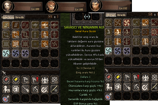 3 ID MARMARA 105LVNİNJA 100LVŞAMAN 112LVSAVAŞÇI 1ID LUCIFER 1 ID BAGJA