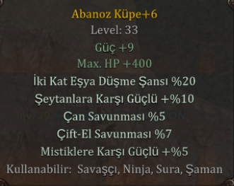 +6 abanoz 20 eşya 10 şeytan