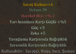 +6 SAVAŞ KALKANI
