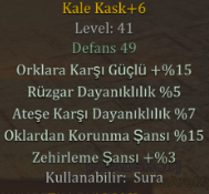 +6 KALE KASK